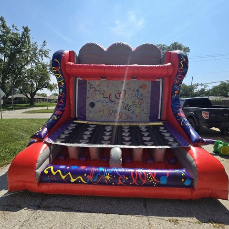 Gretna inflatable games rentals plinko style interactive inflatable game