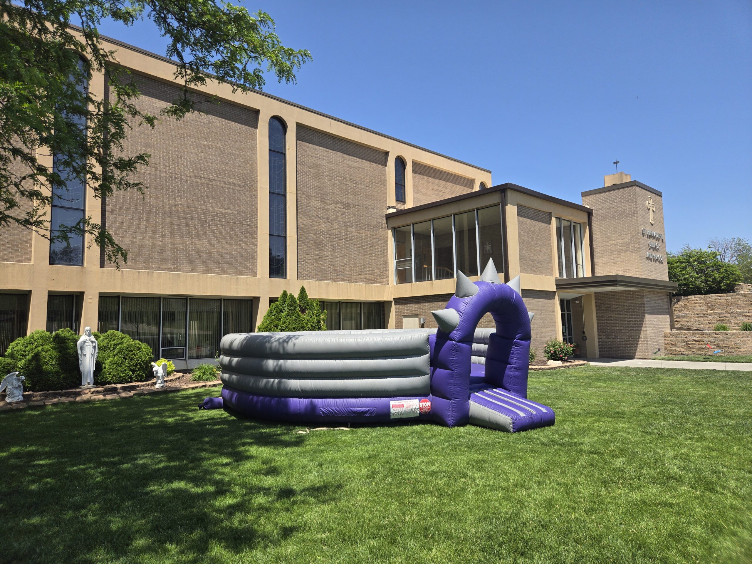 community event rentals Omaha setup outside a local organization