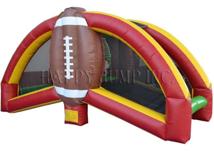 Gretna inflatable games rentals football toss game lane view Omaha interactive inflatables