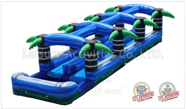 Tropical double lane slip n slide rental in Gretna